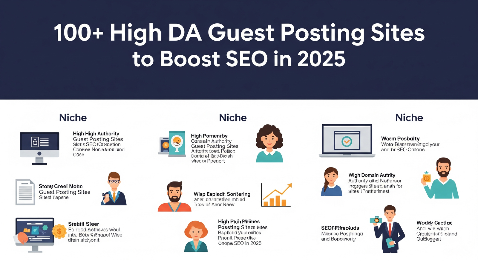 100+ High DA Guest Posting Sites to Boost SEO in 2025